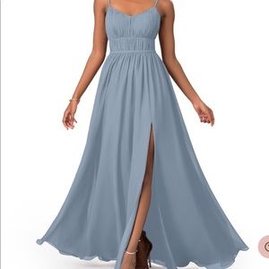 Azazie Yanelie Dusty Blue